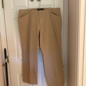 Ralph Lauren Tan Straight Leg Pants